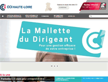 Tablet Screenshot of hauteloire.cci.fr